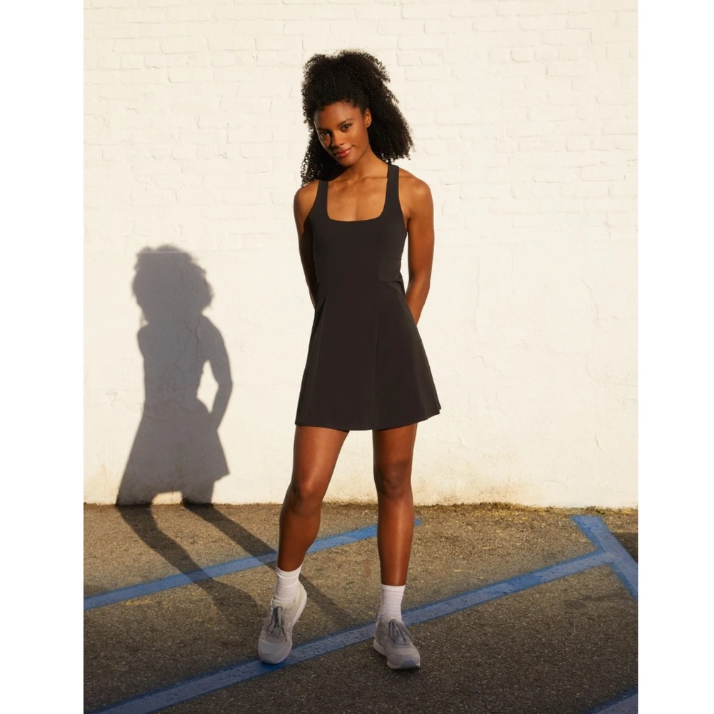 NWT Outdoor Voices Dress Cross Back Tennis Golf Black